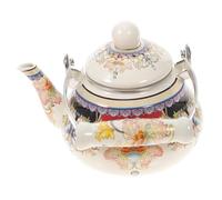 BESTYASH Enamel Teakettle Vintage Stovetop Kettle with Anti-Scald Handle and Spout Compatible with Induction Cooker Gas Stove and Electric Cooker Decorative Tea Pot for Adults