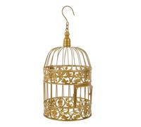 BESTYASH European Style Decorative Bird Cage Adornment 19x35cm Iron Art Wedding Table Decoration Flower Container Showcase Accent