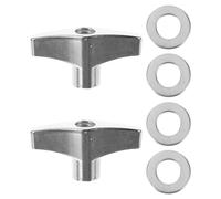 BESTYASH Fastening Nut Hand Tighten Fastener Silver Metal Hardware Nuts Tight and Secure Bond Quick Disassembly for Drum Hardware