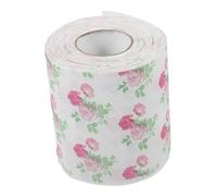 BESTYASH Floral Printed Toilet Paper Roll Rose Design Reusable Tissue Wrap for Bathroom Decor Romantic Colorful Roll Practical Bulk Toilet Paper