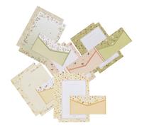 BESTYASH Floral Writing Paper and Envelope Stationery Set 45Pcs 5 Packs with Decorative Letter Paper for School and Home Random Color