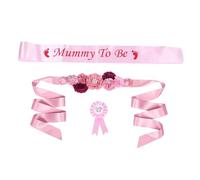 BESTYASH Flower Belt Corsage Mommy Sash Maternity Dresses for Shower Gender Reveals Party Favor Pregnancy Photography Accessories