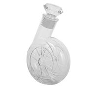 BESTYASH Glass Whiskey Decanter Transparent Alcohol Container Smooth Edges Elegant Clear Wine Bottle for Home Bar Gift