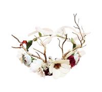 BESTYASH Glowing Garland Flower Crowns Decorative Flower Tiara Women's Hair Decorations