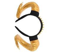 BESTYASH Gothic Halloween Antelope Sheep Horn Headband RAM Horns Hair Hoop for Adults Unique Punk Devil Costume Accessory Masquerade Party Cosplay