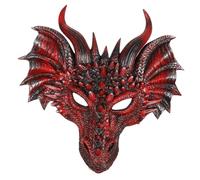 BESTYASH Halloween Dragon Cosplay Mask for Adults Lightweight PU Material Horror Mask for Carnival Festival Masquerade Party Unisex Scary Costume Accessory for Dancing and Stage Performance