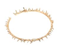 BESTYASH Halloween Hair Accessories Crown of Thorns Headband Party Headdress Wearable Gold Tiara for Girls Women Christian Easter Church Events