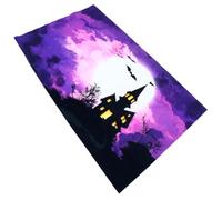 BESTYASH Halloween Photography Background Backdrop, Halloween 3d Pumpkin Photo Background Cloth, Vinyl, Purple, Foldable, Realistic 3d Pattern, Party Decoration for Photo Photography