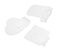 BESTYASH Handheld Acrylic Makeup Cosmetic Palettes 3pcs Nail Art Mixing Trays Professional Salon Tools for Acrylic and Gel Polish