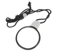 BESTYASH Hanging Magnifying Glass Necklace with Plastic Chain, 2.5x Reading Monocle Loupe for Jewelry Inspection and Visual Aid, Portable Hanging Magnifier for Everyday Use