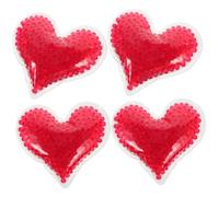 BESTYASH Heart Shaped Gel Ice Pack 4 Pcs Reusable Cold/Hot Therapy Packs for Injury Care Flexible and Portable for Adults for Daily Use