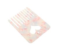 BESTYASH Heart-Shaped Hair Comb for Women Colorful Acetate Design Portable 1-Piece Side Comb for Daily Styling and Updos
