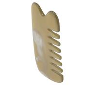 BESTYASH Horn Massage Comb Wide Tooth Hair Pick Scalp Massager for Head Neck Forehead Care Traditional Chinese Gua Sha Scraper