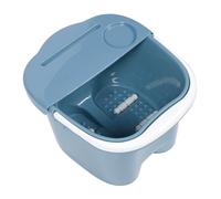 BESTYASH Household Foot Massage Basin Plastic Foot Bath Tub with Stable Support Comfortable Deep Soak for Leg Relaxation Health Preservation Blue