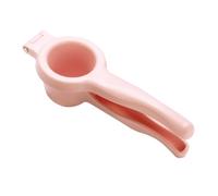 BESTYASH Household Manual Lemon Juicer Pink Citrus Extractor Tool with Ergonomic Handle for Fresh Juice Smoothies Marinades Corrosion Resistant Hand Squeezer for Kitchen and Restaurant Use