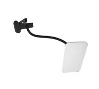 BESTYASH Impact Resistant Glass Desktop Rear View Mirror with Ergonomic Angle High Definition Clip Safety Mirror for Office Cubicle Computer Monitor and Personal Security
