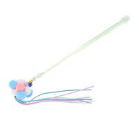 BESTYASH Interactive Indoor Cat Teaser Stick with Bell Lightweight and Kitten Plaything for Enrichment and Active Entertainment Safe Fuzzy Design for Indoor Cats and Kittens