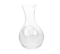 BESTYASH Japanese Sake Bottle with Ice Chamber Transparent Glass Wine Carafe Cold Sake Server with Slanted Mouth for Smooth Pour Minimalist Crystal Decanter for Bars and Events