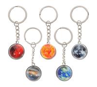 BESTYASH Key Chain Keychains Ring Rack Music Keychain Space Keychain Key Holder for Wall Key Holders Lanyards Car Key Decorations Globe Gold Shifter Pendant Key Bowl Amp Metal
