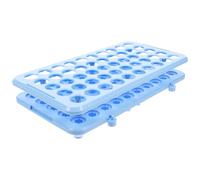 BESTYASH Laboratory Plastic Test Tube Holder Slots for Blood Collection Acid Extraction Lightweight Portable Design for Long Term Use for Secure Blue