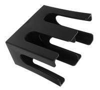 BESTYASH Large Capacity Black Paper Cup Dispenser with Two Compartments Disposable Cup Organizer for Coffee Shop Countertop for Hot Drinks Storage