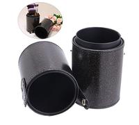 BESTYASH Large Capacity Makeup Brush Storage Bucket Pu Brush Holder Organizer Container
