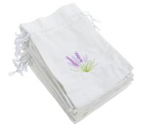BESTYASH Lavender Sachet Bags 10Pcs Lightweight Cotton Drawstring Pouches for Spice, Dried Flowers, and Jewelry Storage, 13 X 18Cm Portable Bags for Travel