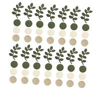 BESTYASH Leaf Theme Round Confetti Scatter Wedding Party Table Decoration Lightweight Scraps for Romantic Engagements DIY Craft Embellishments Festival and Valentines Day Use