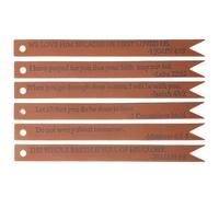 BESTYASH Leather Bible Bookmarks Sturdy Page Tabs for Reading 6pcs Reusable Pu Book Marks with Bible Sayings to Record Reading Progress and Not Easy to Tear
