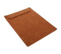 BESTYASH Leather Clipboard A4 Portable Document Holder with Clamping Feature for Office and Logistics Use, Brown Writing Support Board Suitable for Teachers and Office Workers