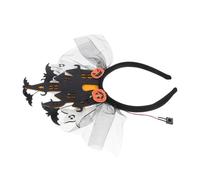 BESTYASH Light Up Halloween Hairband Design Spooky Elegant Festive Light Up Ears Headband for Women Halloween Party Costume Accessory