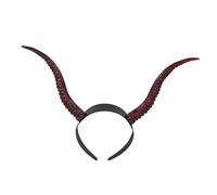 BESTYASH Lightweight Devil Horns Headband for Halloween Gothic Beauty Cosplay Plastic Demon Ears Hair Hoop Comfortable Sorceress Accessory for Christmas Party Photography Prop