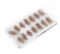 BESTYASH Lightweight Plastic Miniature Grass Tuft for Sand Table and Photo Props, Brown Fake Grass Cluster Model for DIY Scenery and Model Making, 1 Box