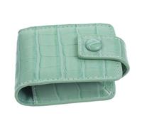 BESTYASH Lipstick Case and Storage Pouch Small Green Texture Portable Lipstick Bag Mirror for Travel and Daily Makeup