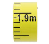 BESTYASH Liquid Level Scale Sticker Water Meter Labels 2m Waterproof PVC Self-Adhesive Easy to Use Versatile Applications for Cisterns and Ponds