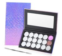 BESTYASH Magnetic Mermaid Makeup Palette with Metal Pans and Large Capacity Eyeshadow Organizer for Professional Artists and Everyday Use Secure Magnetic Base for Easy Pan Attachment