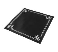 BESTYASH Mahjong Table Mat 80x80cm Non-slip Thick Wear-resistant Black Gaming Pad for Mahjong, Card, Board Games with Sound Insulation for Home and Tournament Use
