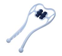 BESTYASH Manual Roller Neck Massager with Ergonomic Handle Portable Pressure Point Massager for Muscle Tension Relief Lightweight Design for Home Use for Neck Vertebra and Trigger Points