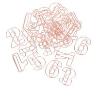 BESTYASH Metal Number Shaped Paper Clips with Using Life 30pcs for Organizing Documents Small Size Sturdy Office Metal Paper Clips Pack for Study and Souvenirs