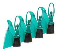 BESTYASH Mini Broom and Dustpan Set 4-Piece Cleaning Tools for Desktop Sky-Blue Compact Household Supplies for PET Hair and Keyboard Dust