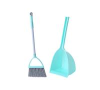BESTYASH Mini Childrens Broom and Dustpan Set in Mint Green Educational Little Housekeeping Helper for Pretend Play Cleaning for Parent Activities and Early Housework Learning