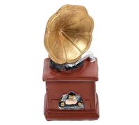 BESTYASH Mini Retro Phonograph Model Miniature Dollhouse Ornament Vintage Resin Gramophone Mini Appliance for Dollhouse Decoration Home Bar Restaurant Use