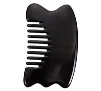 BESTYASH Multi Function Ox Horn Guasha Comb Head Scalp Massager for Circulation Muscle Relaxation Portable Manual Acupoint Scraping Tool to Fatigue and Stress
