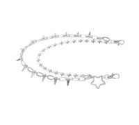 BESTYASH Multi-layer Metal Rivet Waist Chain Belt for Women Men Hip Hop Punk Style Star Tassel Body Chain Accessory Versatile Jeans and Dress Decor Comfortable Fit