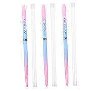 BESTYASH Nail Art Painting Pen Set 3pcs Blue Gradient and Pink Acrylic Brush for DIY Nail Design Professional Manicure Tool Fine Line and Gradient Effects