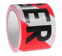 BESTYASH Non Adhesive Warning Tape Roll for Crime Scene Safety and Road Construction High Visibility Red and White Danger Caution Tape for Halloween Decorations and Marking