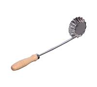 BESTYASH Non Stick Wooden Handle Frying Spoon Kitchen Tool for Snack Cooking Medium Oil Frying Mold Lightweight and Resistant for Potato Pancakes and Home Use