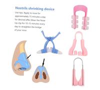 BESTYASH Nose up Lifting Shaping Clip 4pcs Set Nose Bridge Straightener Corrector Beauty Tools for Women Girls Random Color Shaping Clip for Face Reshaping