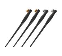 BESTYASH Oblique Calligraphy Pen Kit 4Pcs with Comfortable Resin Grip and Ink Holder for English Lettering and Art Studios in Gold and Silver