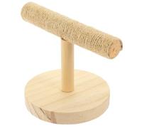 BESTYASH Parrot Play Stand Wooden Perch Bird Playground for Parakeet Budgie Interactive Bird Training Toy for Home Office